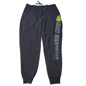 The‎ Grinch Merry Grinchmas Sweatpants Black Size L 11-13 Joggers